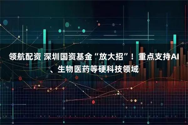 领航配资 深圳国资基金“放大招”！重点支持AI、生物医药等硬科技领域